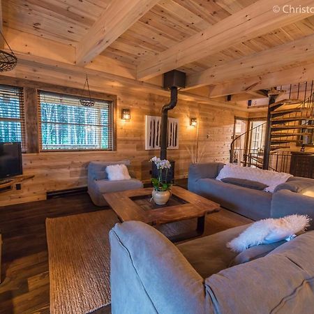 Chalet Tao Par Les Chalets Spa Canada لا مالباي المظهر الخارجي الصورة