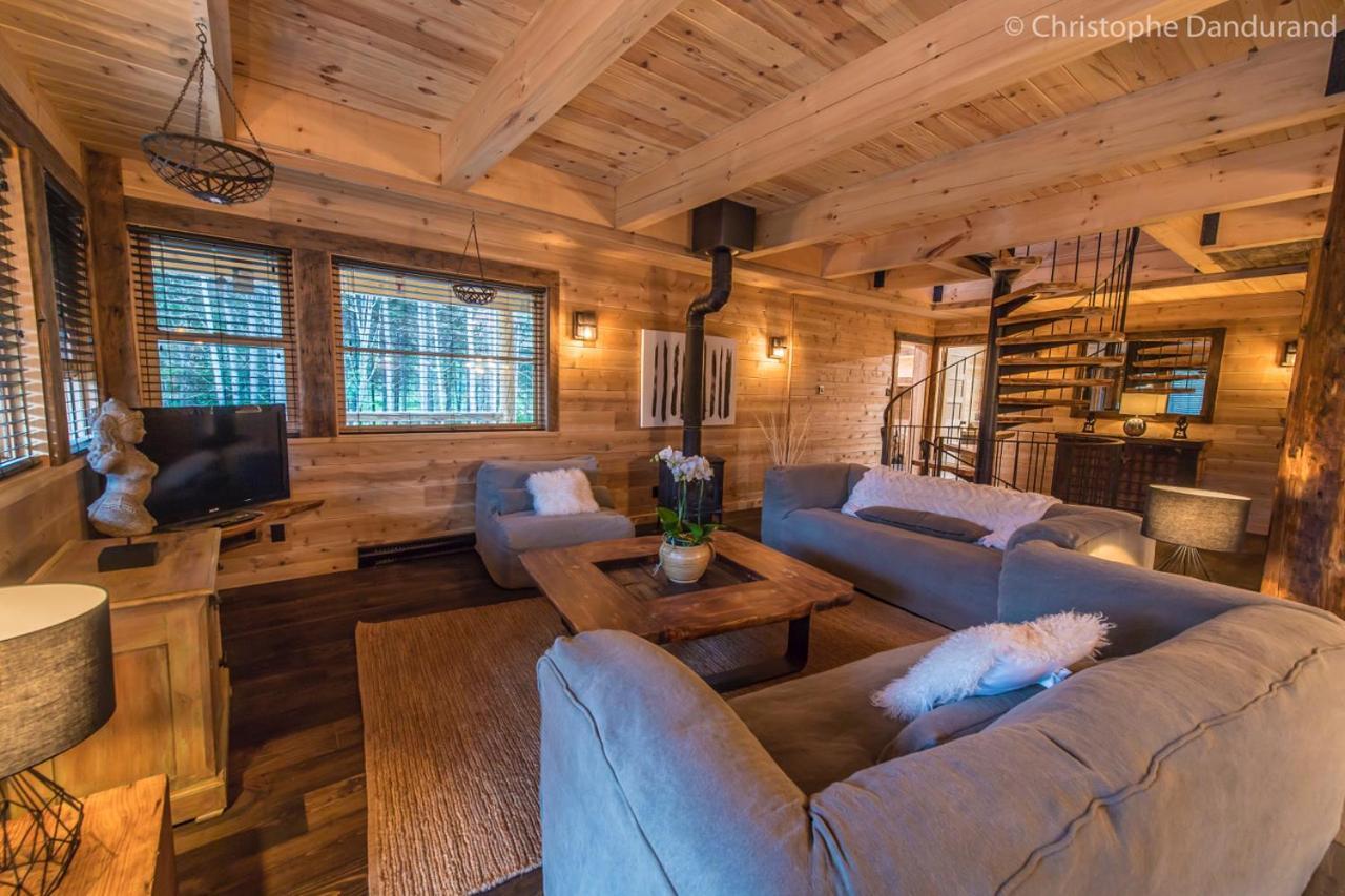 Chalet Tao Par Les Chalets Spa Canada لا مالباي المظهر الخارجي الصورة